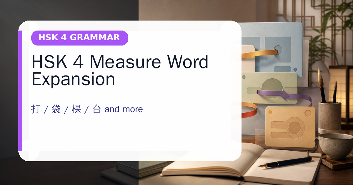 HSK 4 Measure Word Expansion cover