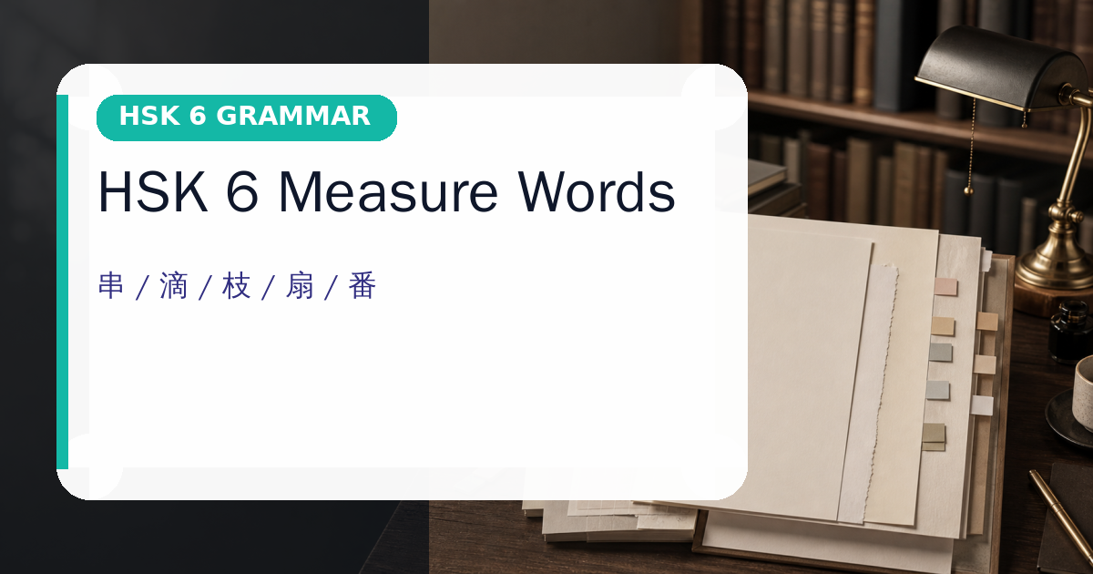 HSK 6 Measure Words cover