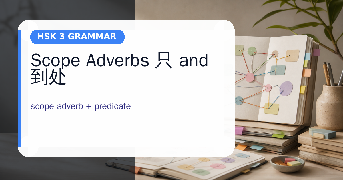 Scope Adverbs 只 and 到处 cover